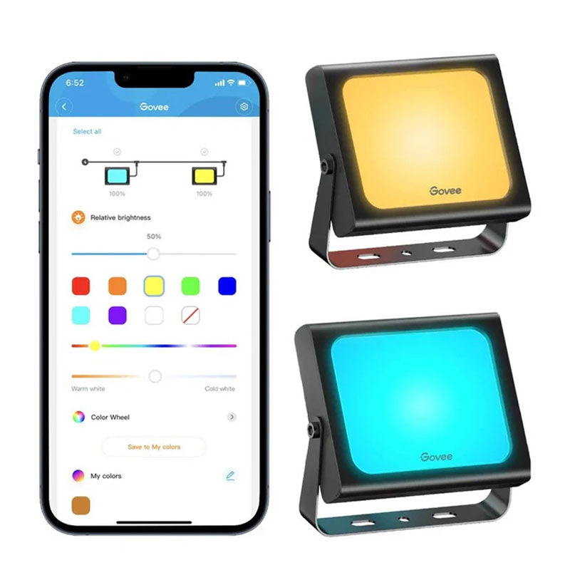 Govee RGBICWW LED Smart Flood Lights - H7060 Govee RGBICWW LED Smart Flood Lights - H7060